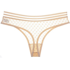 Transparent Mesh Underwear Women Solid Low-Rise Hot Sexy Panties Women Thongs And G String Femme Breathable Seamless Panties