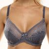 Image of Trufeeling Sexy Women Underwired Bralette Embroidery Sheer Lace Bra Lingerie Cotton Padded See Through Brassiere Bh 34C 36C 38C