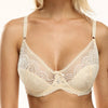 Image of Trufeeling Sexy Women Underwired Bralette Embroidery Sheer Lace Bra Lingerie Cotton Padded See Through Brassiere Bh 34C 36C 38C