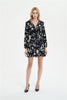 Image of Uguest Summer Women Dress 2019 Sexy Deep V Neck Floral Printed Mini Party Dress Lady Beach Dresses Causal Long Sleeve