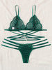 Image of Ultra Lace Push Up Bra and panty Set Three Point Open Crotchl Panties Underwear Set Woman Sexy Shop Lingerie