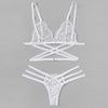 Image of Ultra Lace Push Up Bra and panty Set Three Point Open Crotchl Panties Underwear Set Woman Sexy Shop Lingerie