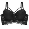 Image of Ultra Thin Lace Fly Bra Female Brassiere Lingerie Plus Size C D Cup Push Up Seamless Comfortable Full Coverage Unlined Bra 2019