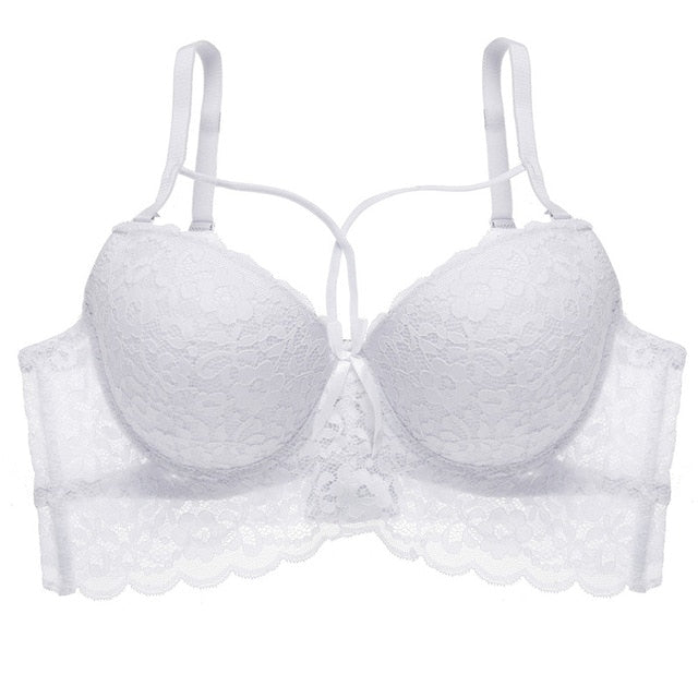 Ultra Thin Lace Fly Bra Female Brassiere Lingerie Plus Size C D Cup Push Up Seamless Comfortable Full Coverage Unlined Bra 2019
