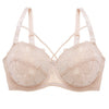 Image of Ultra Thin Lace Fly Bra Female Brassiere Lingerie Plus Size C D Cup Push Up Seamless Comfortable Full Coverage Unlined Bra 2019