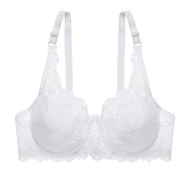 Ultrathin Bra B C Cup Lace Bras For Women Plus Size Bra 42 44 Sexy Lingerie Female Underwear Fashion Ladies Big Size Brassiere