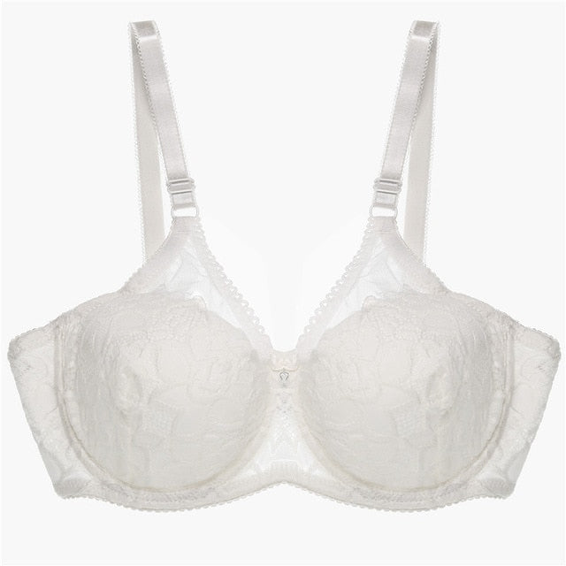 Ultrathin Lace Bra Deep V Sexy Underwear Comfort Plus Size Bras For Women Fashion Female Bralette Big Size Lingerie Brassiere