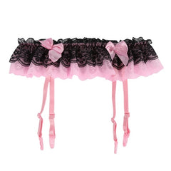 Underwear Sexy Lace Dual Layer Garter Women Thongs Stocking Lingeries Suspender G-String Hold Stocking Garter Belts