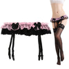Image of Underwear Sexy Lace Dual Layer Garter Women Thongs Stocking Lingeries Suspender G-String Hold Stocking Garter Belts