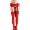 Image of Underwear Sexy Women Garters Lace Openwork Garter Lingerie High Waist Faux Leather Garter Belt