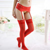 Image of Underwear Sexy Women Garters Lace Openwork Garter Lingerie High Waist Faux Leather Garter Belt