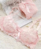 Image of Underwear set thin female sexy push up ultra-thin transparent lace bra sexy lingerie bra and panty set Free Shipping