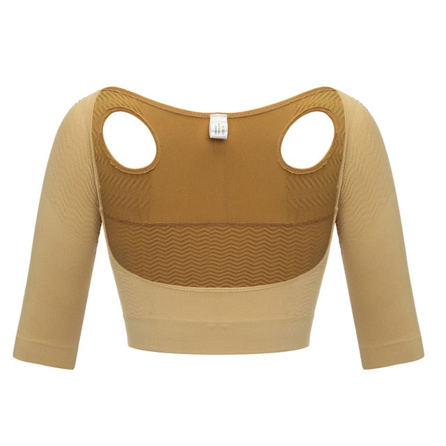 Upper Arm Shaper Women Shoulder Slimmer Compression Shapewear Sleeves Body Shaper Humpback Posture Corrector Back Support Tops