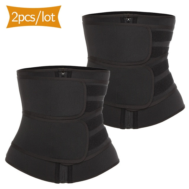 VASLANDA Boned Waist Corset Trainer Sauna Sweat Sport Girdles Cintas Modeladora Women Lumbar Shaper Workout Trimmer Belt
