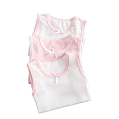 VIDMID girl sleeveless tanks vests kids cotton lace clothes tanks vests baby girls tops clothing for 3-10 years children 4095 01