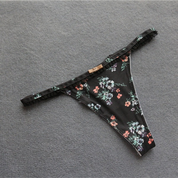 Voplidia Summer Panties Underwear Women Plus Size Sexy Lingerie Panty Thongs and G String Tanga T-back Seamless String PM019