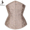 Image of Wholesale Dropshipping Corset Underbust Waisttrainer Gothic Boned Chest Binder Gorset Sexy Femme Floral Plus Size Korsett Women