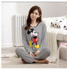 Image of Wholesale Pajamas Sets Spring Autumn 22 Style Thin Carton Generation Women Long Sleepwear Suit Home Women Gift Female Sleepwear