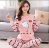 Image of Wholesale Pajamas Sets Spring Autumn 22 Style Thin Carton Generation Women Long Sleepwear Suit Home Women Gift Female Sleepwear