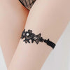 Image of Wholesale Women Girl Princess Cosplay Wedding Party Bridal Lace Floral Blue Leg Ring Loop Stocking Garter Belt