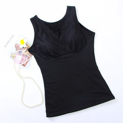 Winter Autumn Warm Thermal Underwear Tops Female Deep V Neck Thicken Warm Tank Tops Women's Camisoles & Tanks