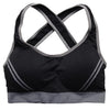 Image of Woman Yoga Fitness Sports Bra Tank Shockproof Push Up Running Gym Racerback Wire Free Padded Underwear Vest Cropped Top