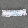 Image of Women Bow Leg Ring Sexy Lingerie Lace Floral Garter Belt Bowknot Leg Loop Wedding Garters Bridal Cosplay Fashion Stocking