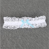 Image of Women Bow Leg Ring Sexy Lingerie Lace Floral Garter Belt Bowknot Leg Loop Wedding Garters Bridal Cosplay Fashion Stocking
