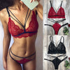 Image of Women Bra Set Fashion Sexy Bra Polyester Lace Lingerie Straps Lenceria Mujer Women Sissy Panty Bandage Set Babydoll Sexy Bra Set