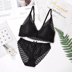 Women Bra Set Sexy Lace Panties Front Closure Bralette Female Push Up Bras Lingerie Underwear for Woman Wirefree Brassiere Set