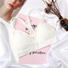 Image of Women Bras Top Cotton Bralette Sexy Lingerie Fashion Hollow Brassiere Padded Backless Bra Wire Free Women Wireless Underwear New