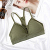 Image of Women Bras Top Cotton Bralette Sexy Lingerie Fashion Hollow Brassiere Padded Backless Bra Wire Free Women Wireless Underwear New