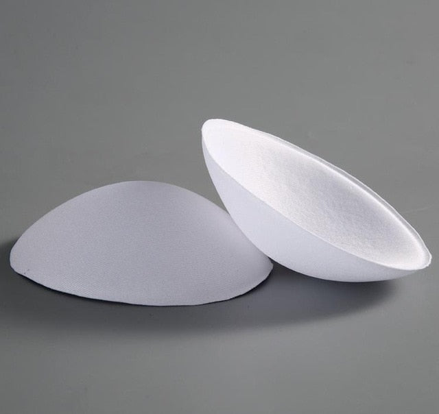 Women Breast pad 6 Colors Triangle Cups Bikini Bra Pad Chest Push Up Insert Foam Pads For Swimsuit Padding Accessories 2pcs