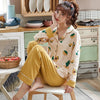 Image of Women Clothes for Autumn winter Pajamas Sets O-Neck Sleepwear Lovely Rabbit Pijamas Mujer Long Sleeve Cotton Sexy Pyjamas Female