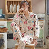 Image of Women Clothes for Autumn winter Pajamas Sets O-Neck Sleepwear Lovely Rabbit Pijamas Mujer Long Sleeve Cotton Sexy Pyjamas Female