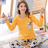 Image of Women Clothes for Autumn winter Pajamas Sets O-Neck Sleepwear Lovely Rabbit Pijamas Mujer Long Sleeve Cotton Sexy Pyjamas Female