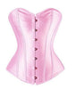 Image of Women Corset Sexy Slim Burlesque Satin Body Shaper Strapless Overbust Plus Size Corset and Bustier
