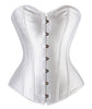 Image of Women Corset Sexy Slim Burlesque Satin Body Shaper Strapless Overbust Plus Size Corset and Bustier