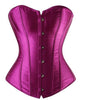 Image of Women Corset Sexy Slim Burlesque Satin Body Shaper Strapless Overbust Plus Size Corset and Bustier