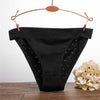 Image of Women Cotton Panties Sexy Low Waist Underwear Panties for Female Lingerie Underpants Hollow Heart Embossed Briefs Solid Color