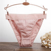 Image of Women Cotton Panties Sexy Low Waist Underwear Panties for Female Lingerie Underpants Hollow Heart Embossed Briefs Solid Color