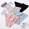 Image of Women Cotton Panties Sexy Low Waist Underwear Panties for Female Lingerie Underpants Hollow Heart Embossed Briefs Solid Color