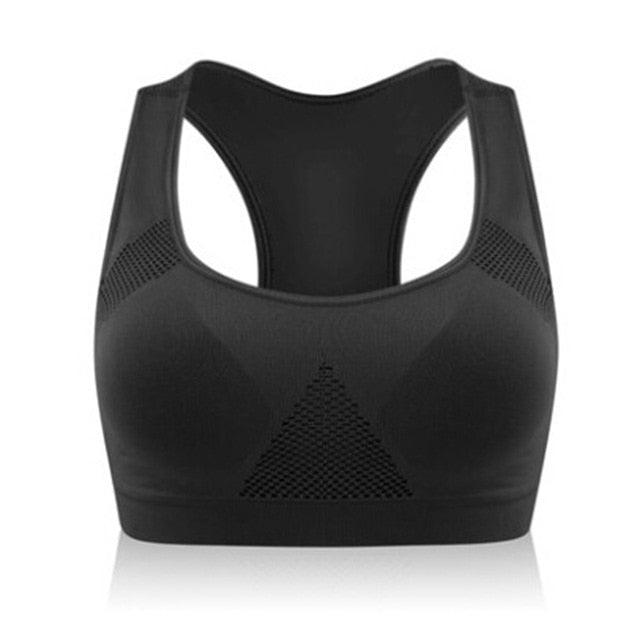 Women Female Dry Quick Push Up Natural Color Sports Bra Tank Tops Yoga Shirt with Padding For Running Fitness Gym Bras