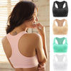 Image of Women Female Dry Quick Push Up Natural Color Sports Bra Tank Tops Yoga Shirt with Padding For Running Fitness Gym Bras