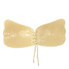 Image of Women Invisible Bra Super Push Up Seamless Self-Adhesive Sticky Wedding Party Front Strapless A B C D Cup Fly Bra