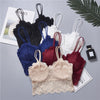 Image of Women Lace Floral Bralette Bra Sexy Lingerie Lace Bra Crop Tops Camis Female Top NS