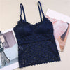 Image of Women Lace Tube Top Flower Camisoles Sexy Crop Top Female Tanks Top Bralette