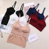 Image of Women Lace Tube Top Flower Camisoles Sexy Crop Top Female Tanks Top Bralette
