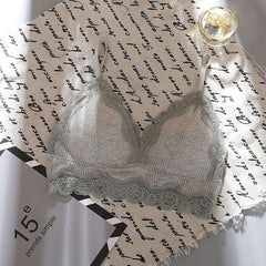 Women Lace Wireless Padded Seamless Bra Sexy Bra Cotton Lingerie Breathable Underwear