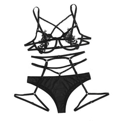 Women Lingerie Corset Lace Underwire Racy Muslin Sleepwear Underwear Tops and Briefs Fashion Sous Vetement Femme Sexy Ensemble